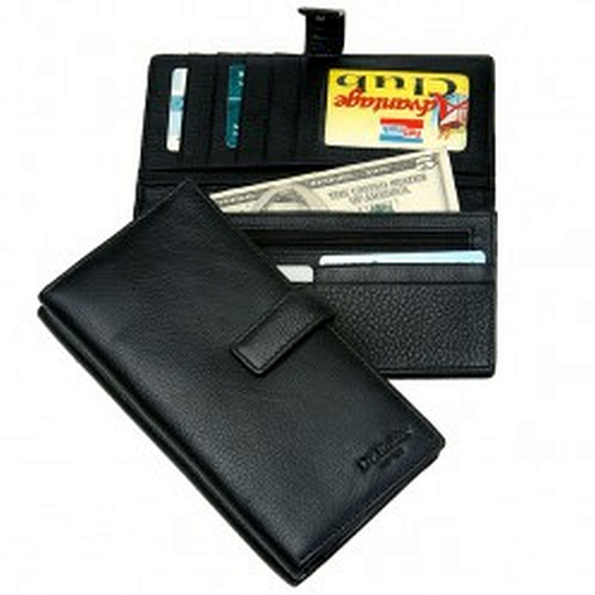 Портмоне Dr.Koffer из натуральной кожи черное