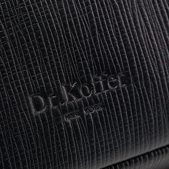Несессер Dr. Koffer из натуральной кожи черный