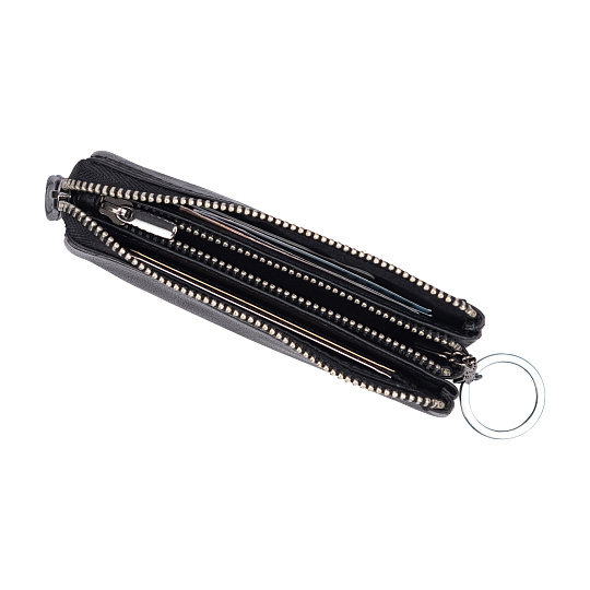 Ключница Dr.Koffer из натуральной кожи черная