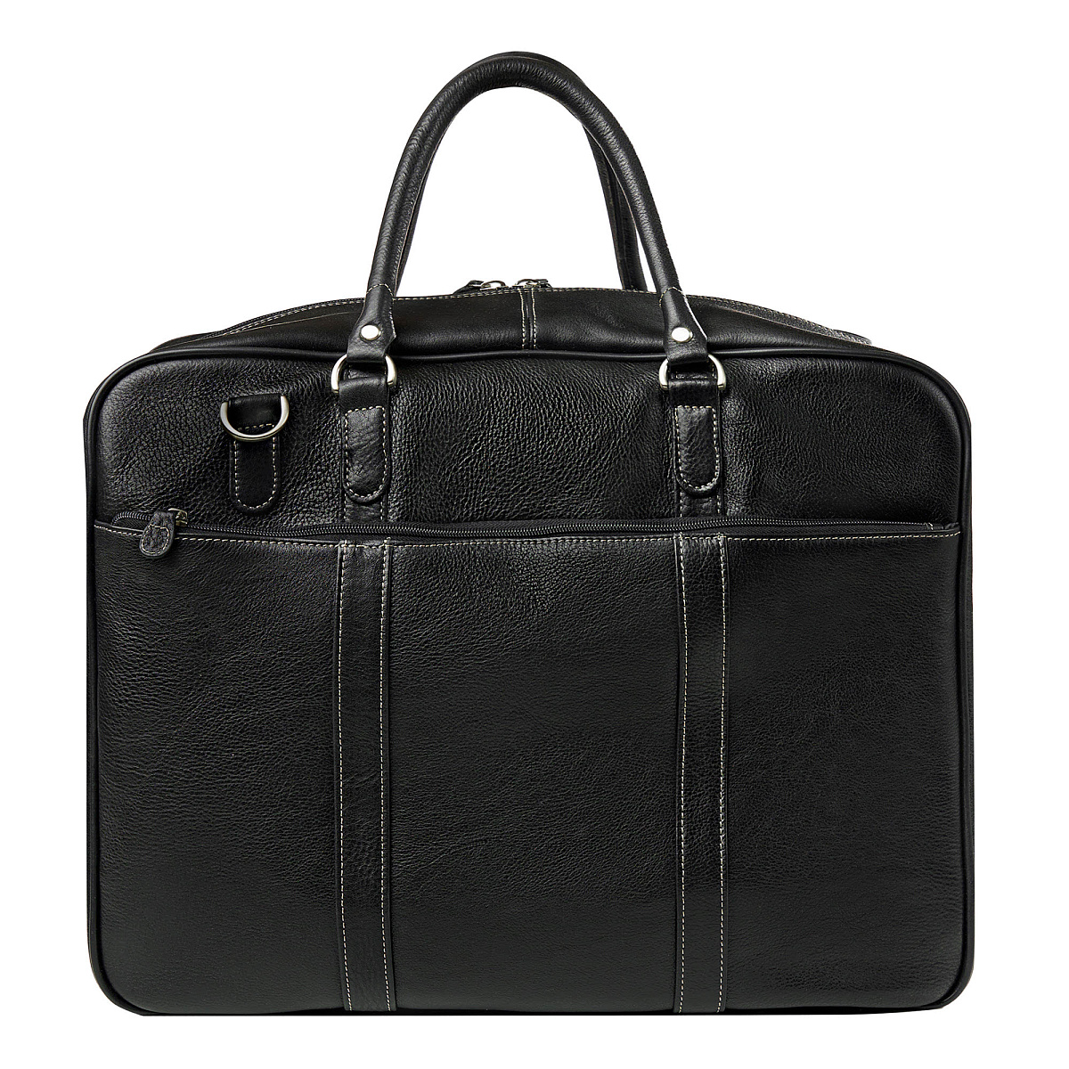 Сумка дорожная Dr.Koffer из натуральной кожи черная