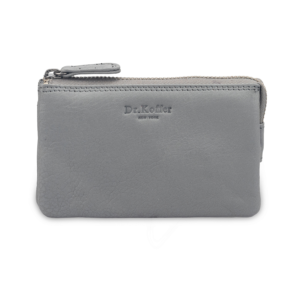 Ключница Dr.Koffer из натуральной кожи серая