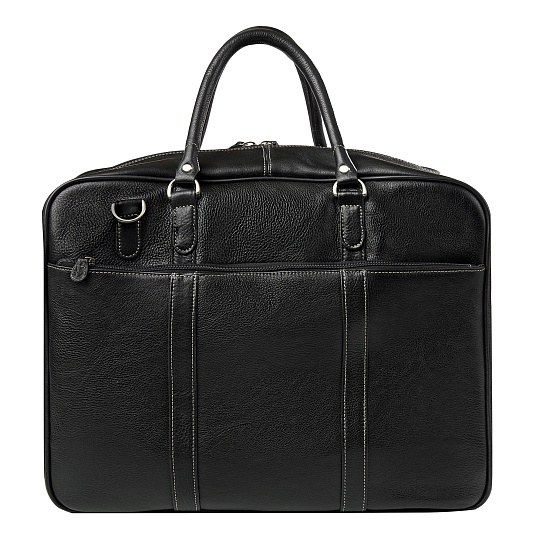 Сумка дорожная Dr.Koffer из натуральной кожи черная