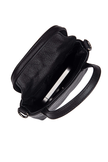 Сумка через плечо Dr.Koffer из натуральной кожи черная