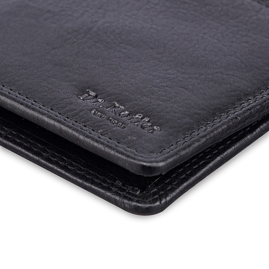 Портмоне Dr.Koffer из натуральной кожи черное