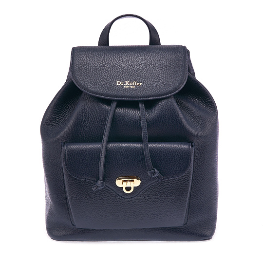 Рюкзак Dr. Koffer из натуральной кожи синий
