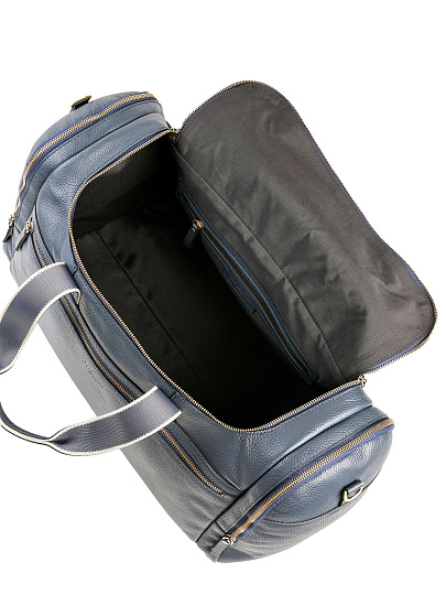 Дорожная сумка Dr. Koffer из натуральной кожи синяя