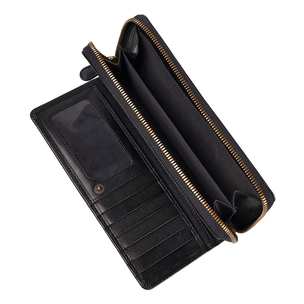 Портмоне Dr.Koffer из натуральной кожи черное