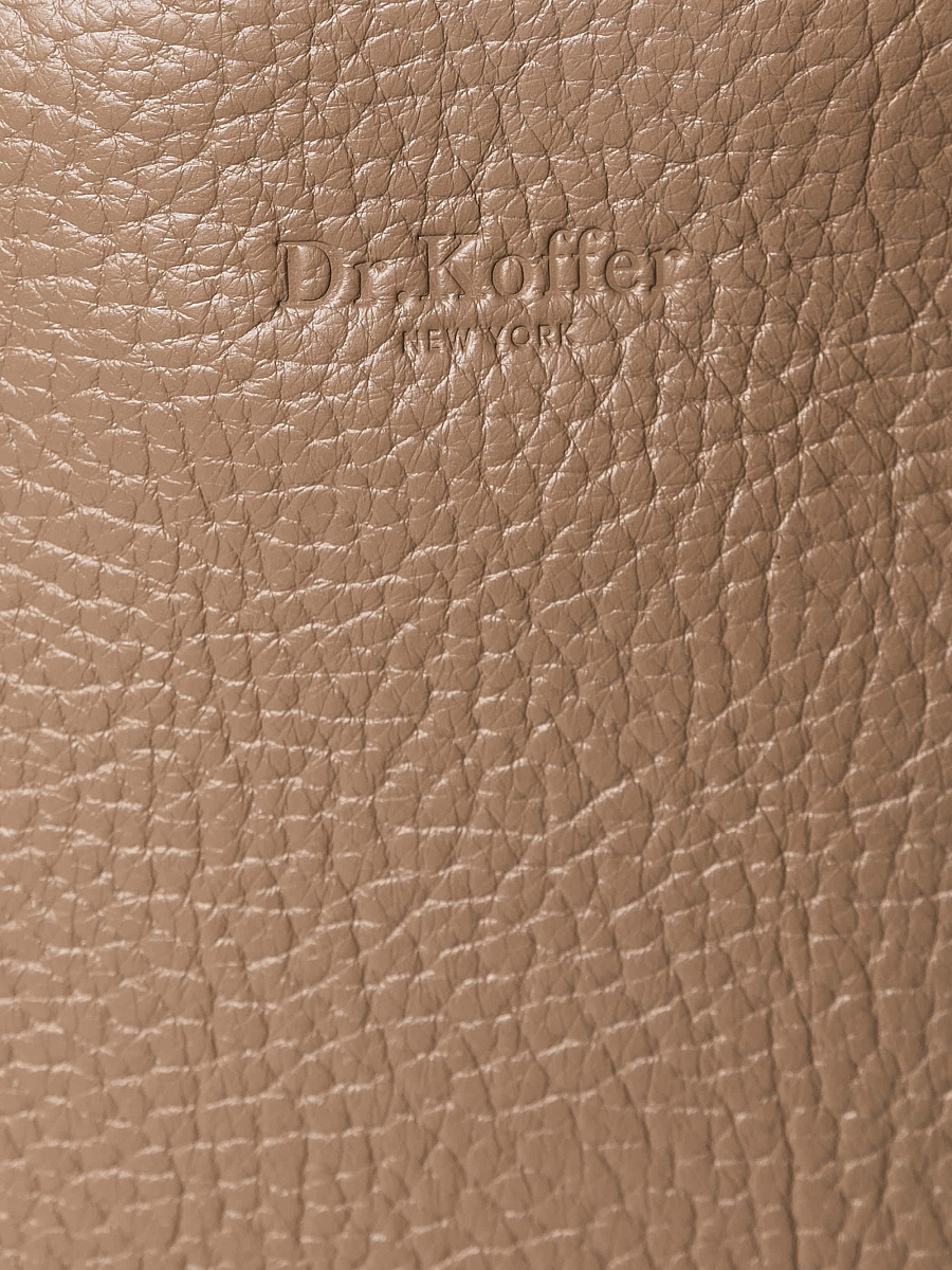 Женская сумка Dr. Koffer из натуральной кожи коричневая