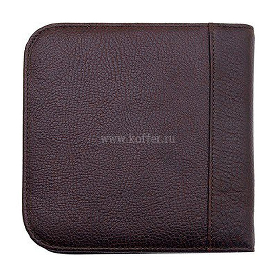 Футляр для CD Dr.Koffer из натуральной кожи коричневый