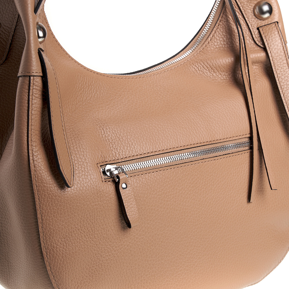 Женская сумка Dr.Koffer из натуральной кожи бежевая