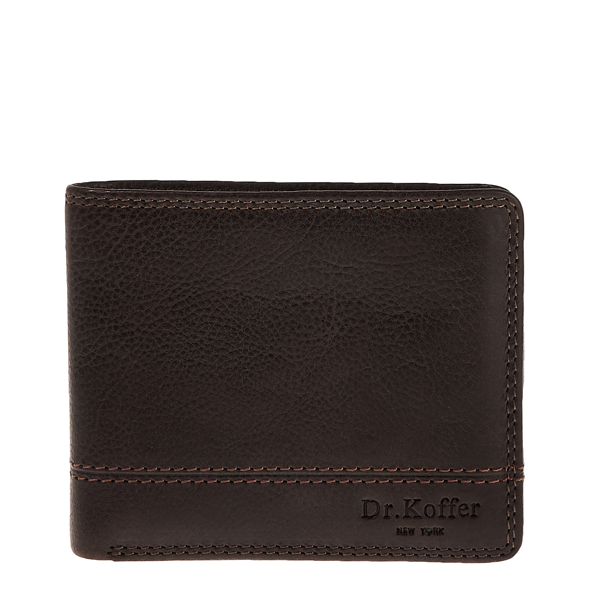 Портмоне Dr.Koffer из натуральной кожи коричневое