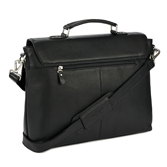 Портфель Dr.Koffer из натуральной кожи черный