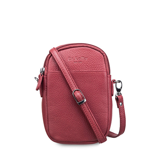 Женская сумка Dr. Koffer из натуральной кожи бордовая