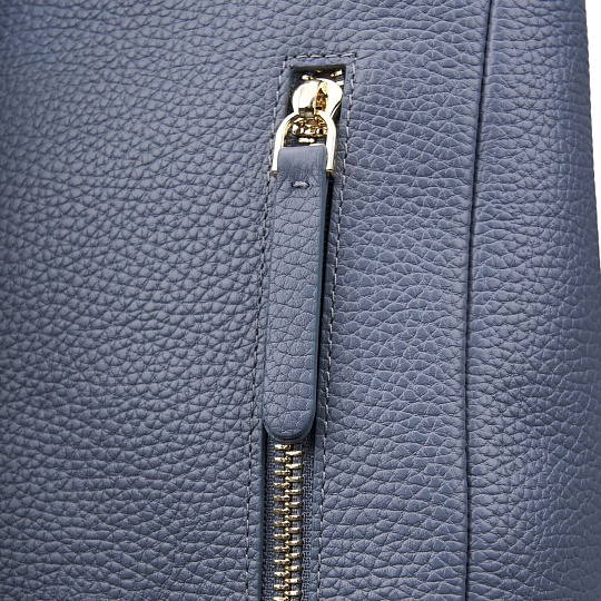 Рюкзак Dr. Koffer из натуральной кожи голубой