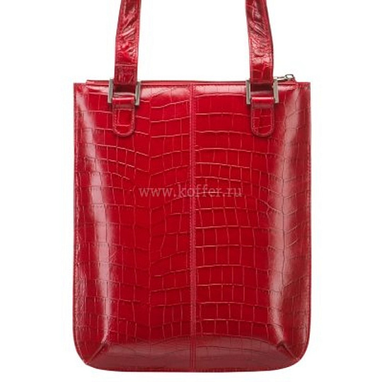 Женская сумка-планшет из красной натуральной кожи, с плечевым ремнем и петлями для ручек Dr.Koffer B402524-201-12