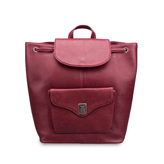 Рюкзак Dr.Koffer из натуральной кожи бордовый