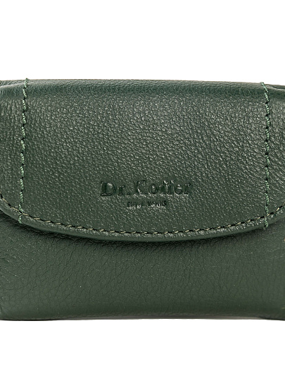 Портмоне Dr.Koffer из натуральной кожи зеленое