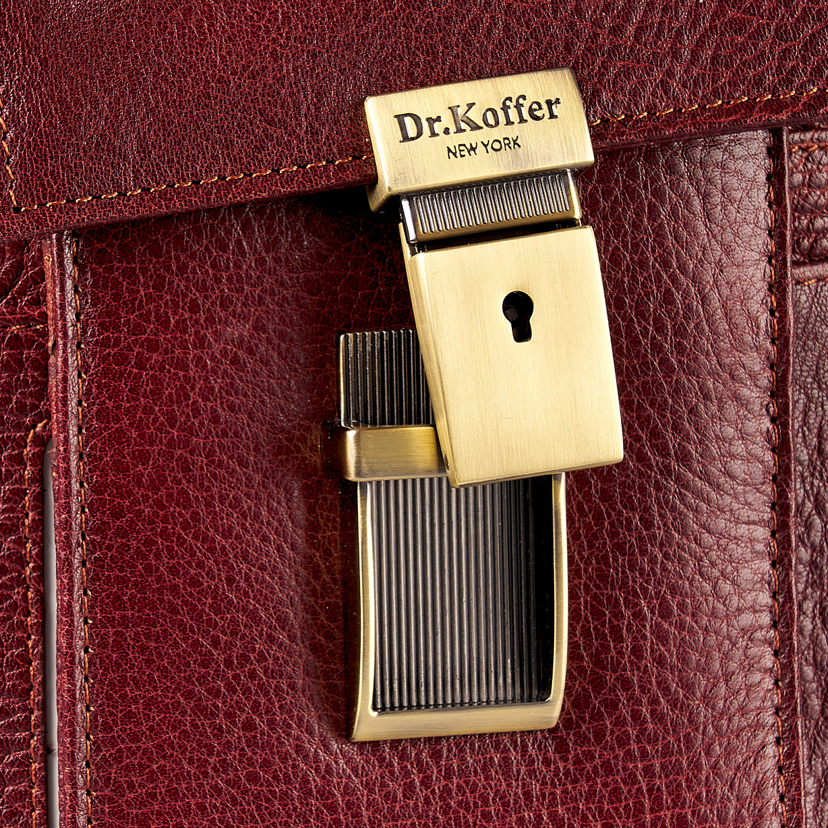 Сумка через плечо Dr.Koffer из натуральной кожи коричневая