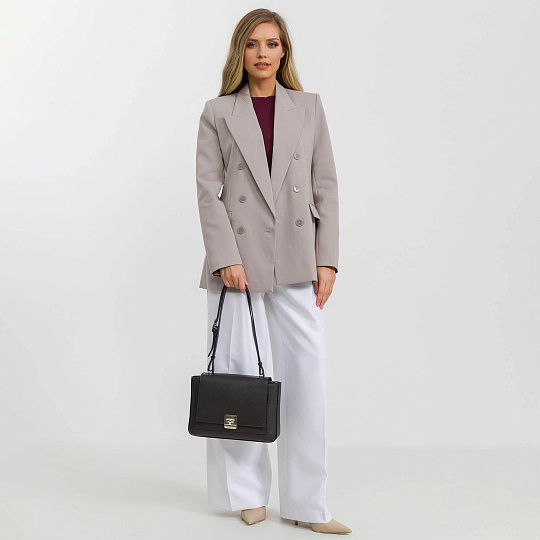 Женская сумка Dr. Koffer из натуральной кожи коричневая