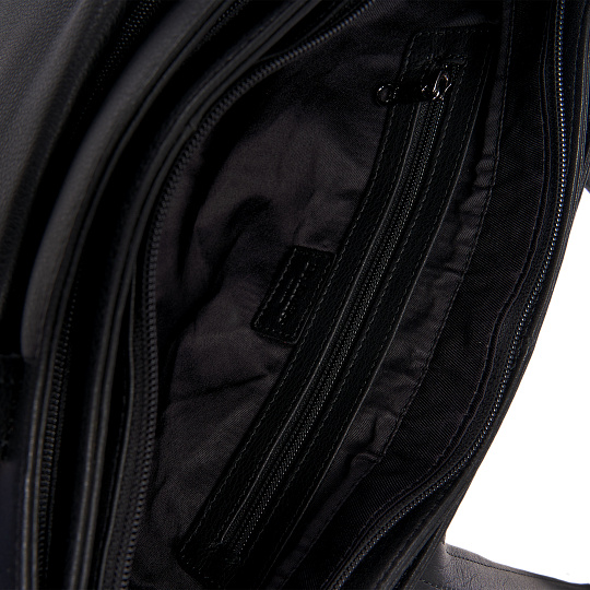 Женская сумка Dr.Koffer из натуральной кожи чёрная