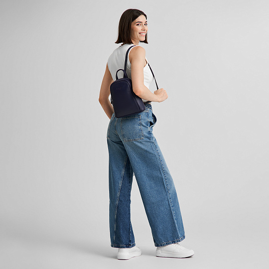 Рюкзак Dr.Koffer из натуральной кожи синий