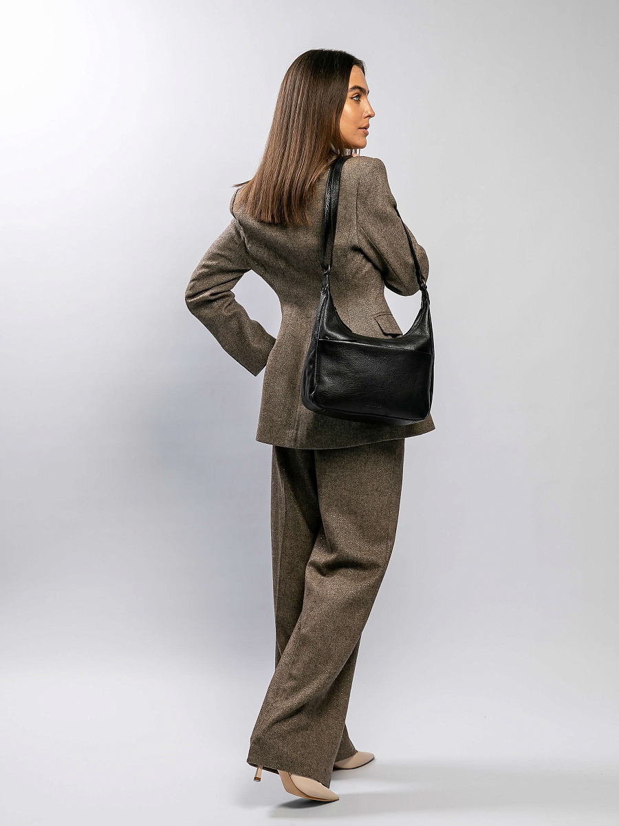 Женская сумка Dr.Koffer из натуральной кожи черная