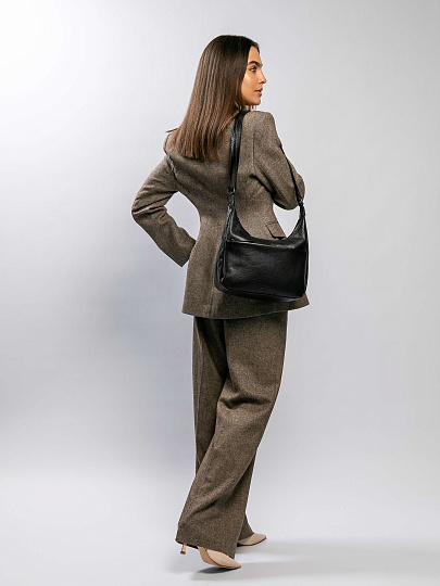 Женская сумка Dr.Koffer из натуральной кожи черная