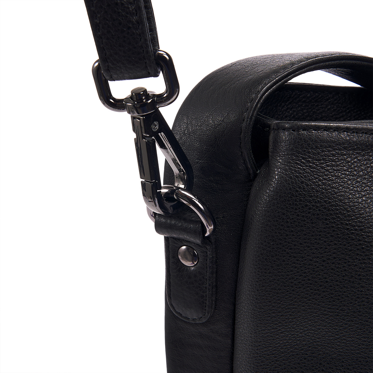 Женская сумка Dr.Koffer из натуральной кожи чёрная