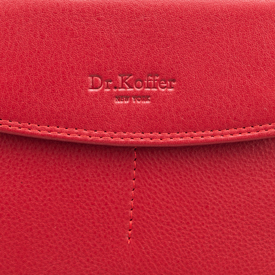 Портмоне Dr.Koffer из натуральной кожи красное