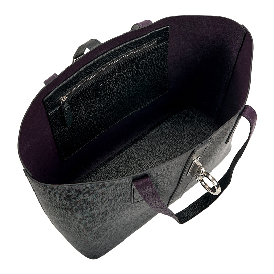 Женская сумка Dr. Koffer из натуральной кожи черная