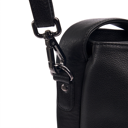 Женская сумка Dr.Koffer из натуральной кожи чёрная