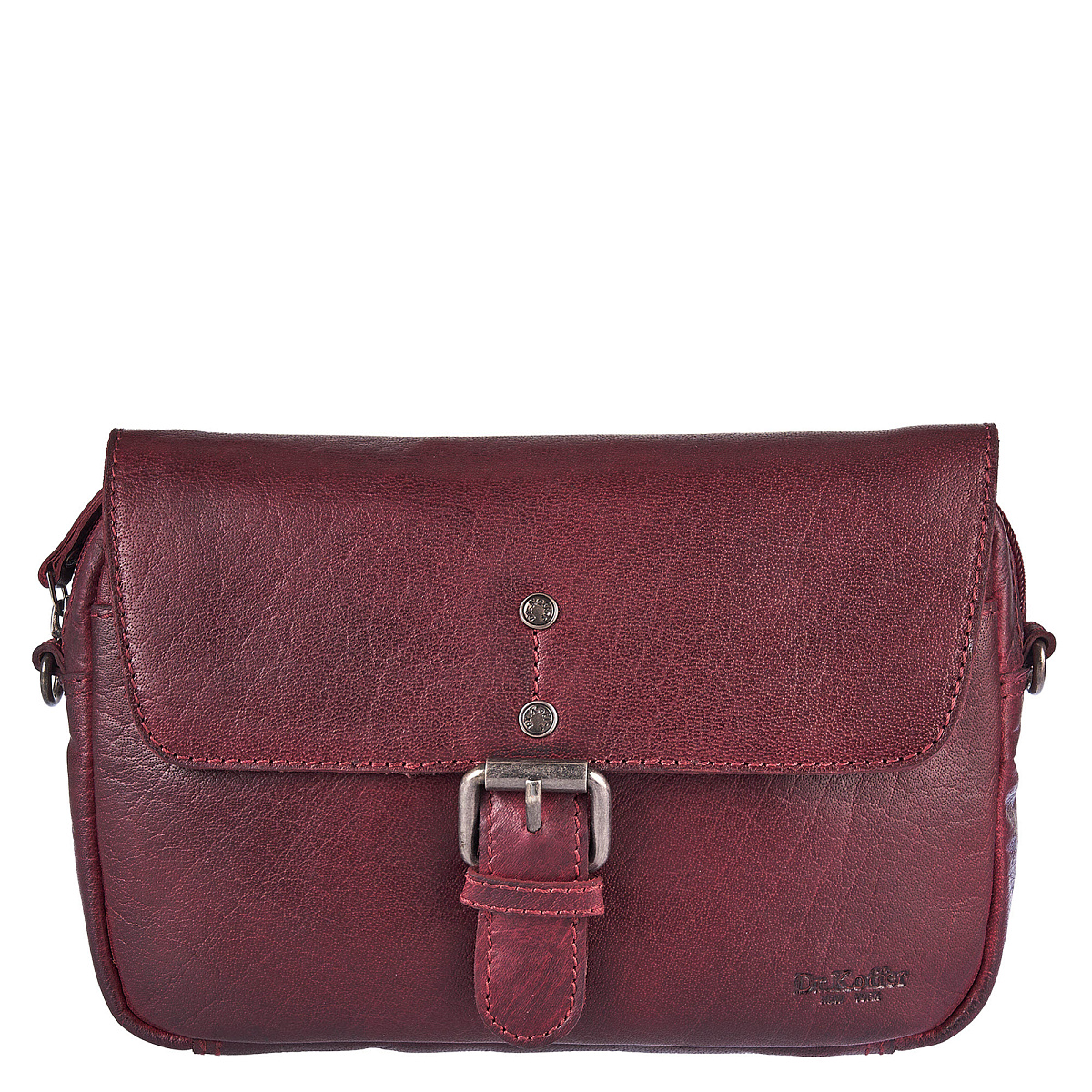 Женская сумка Dr. Koffer из натуральной кожи бордовая