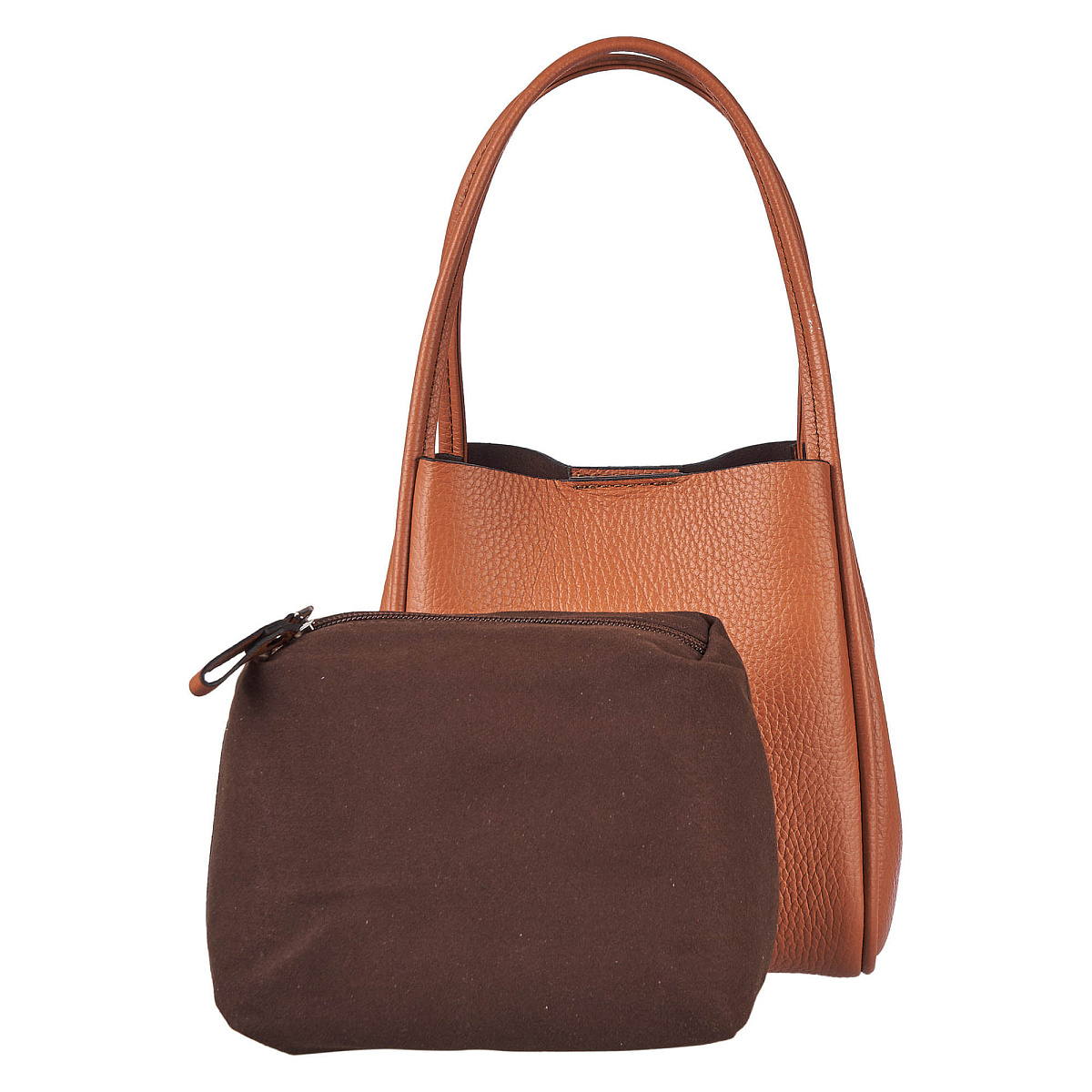 Женская сумка Dr.Koffer из натуральной кожи коричневая