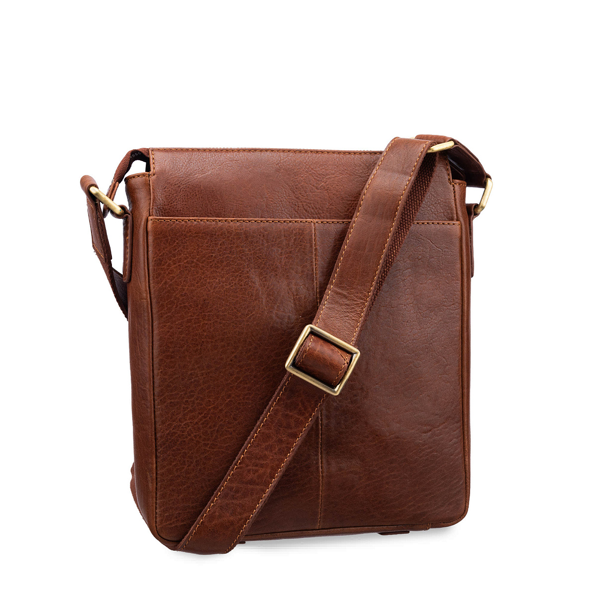 Сумка через плечо Dr.Koffer из натуральной кожи коричневая