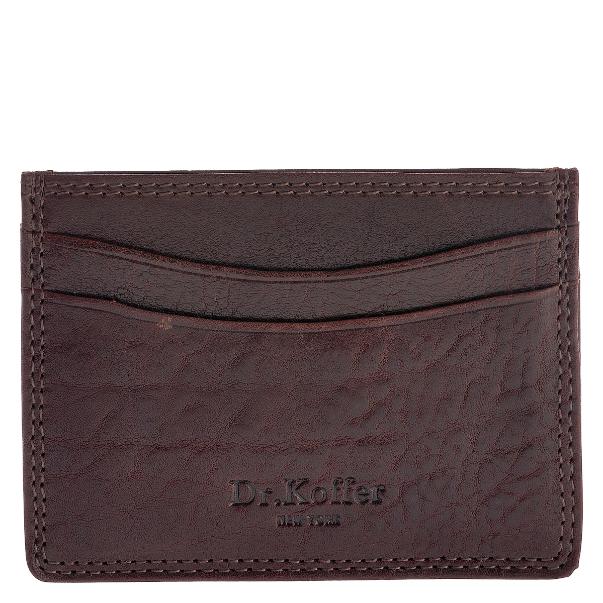 Кредитница Dr.Koffer из натуральной кожи коричневая