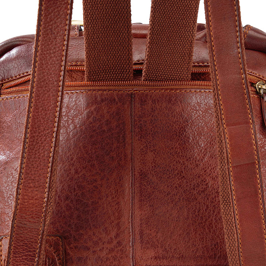 Деловая сумка Dr.Koffer из натуральной кожи коричневая