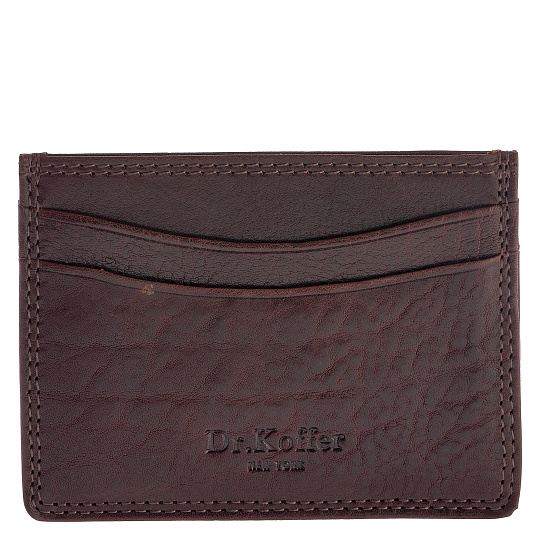 Кредитница Dr.Koffer из натуральной кожи коричневая