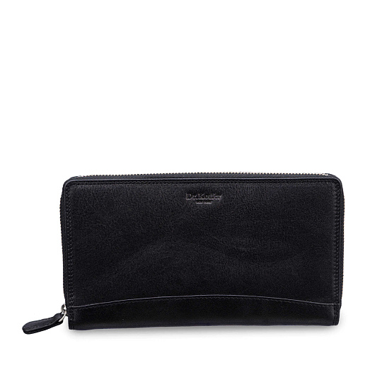 Портмоне Dr.Koffer из натуральной кожи черное