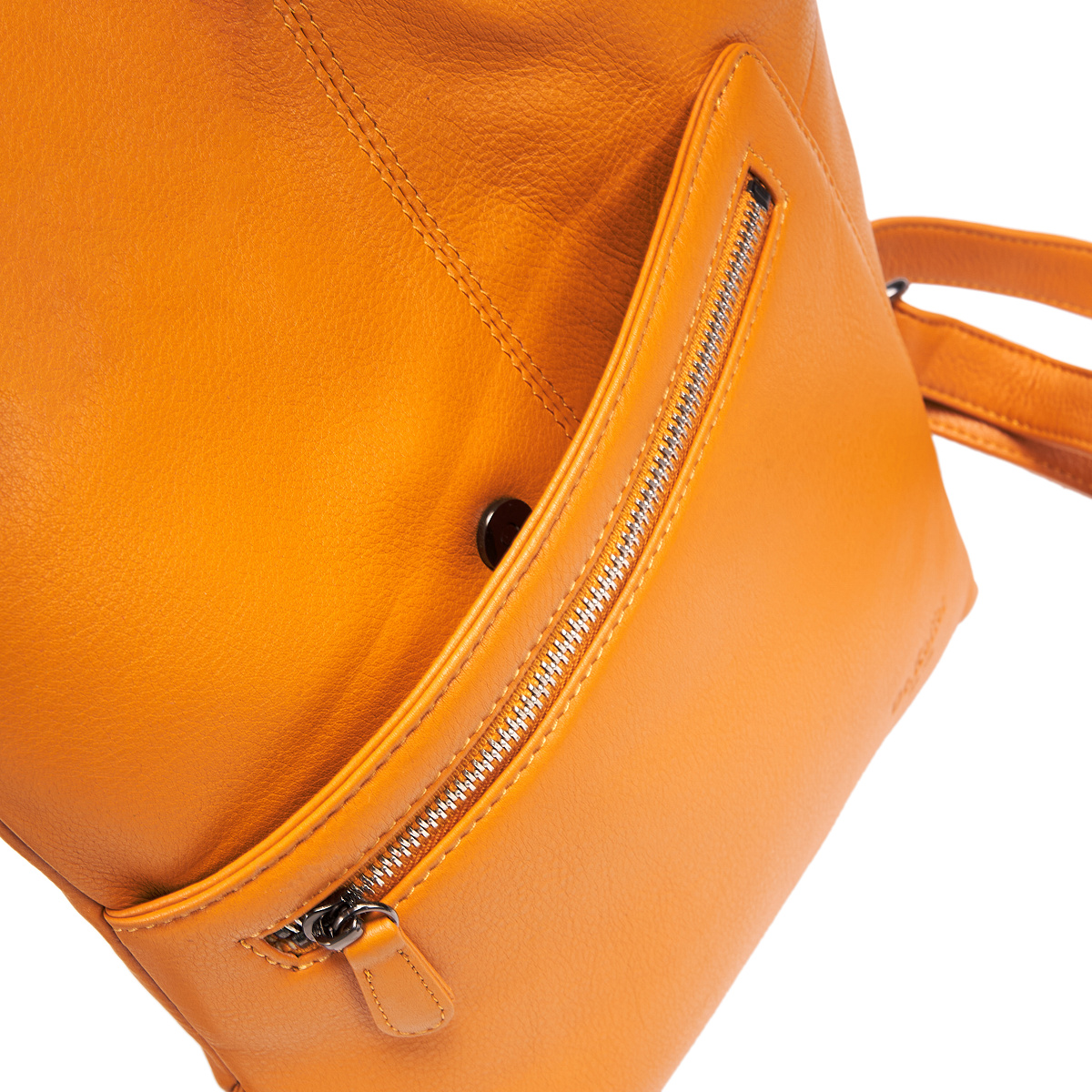 Рюкзак Dr.Koffer из натуральной кожи желтый