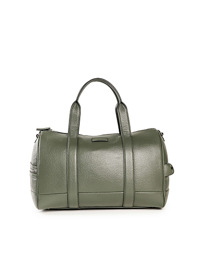 Дорожная сумка Dr. Koffer из натуральной кожи зеленая