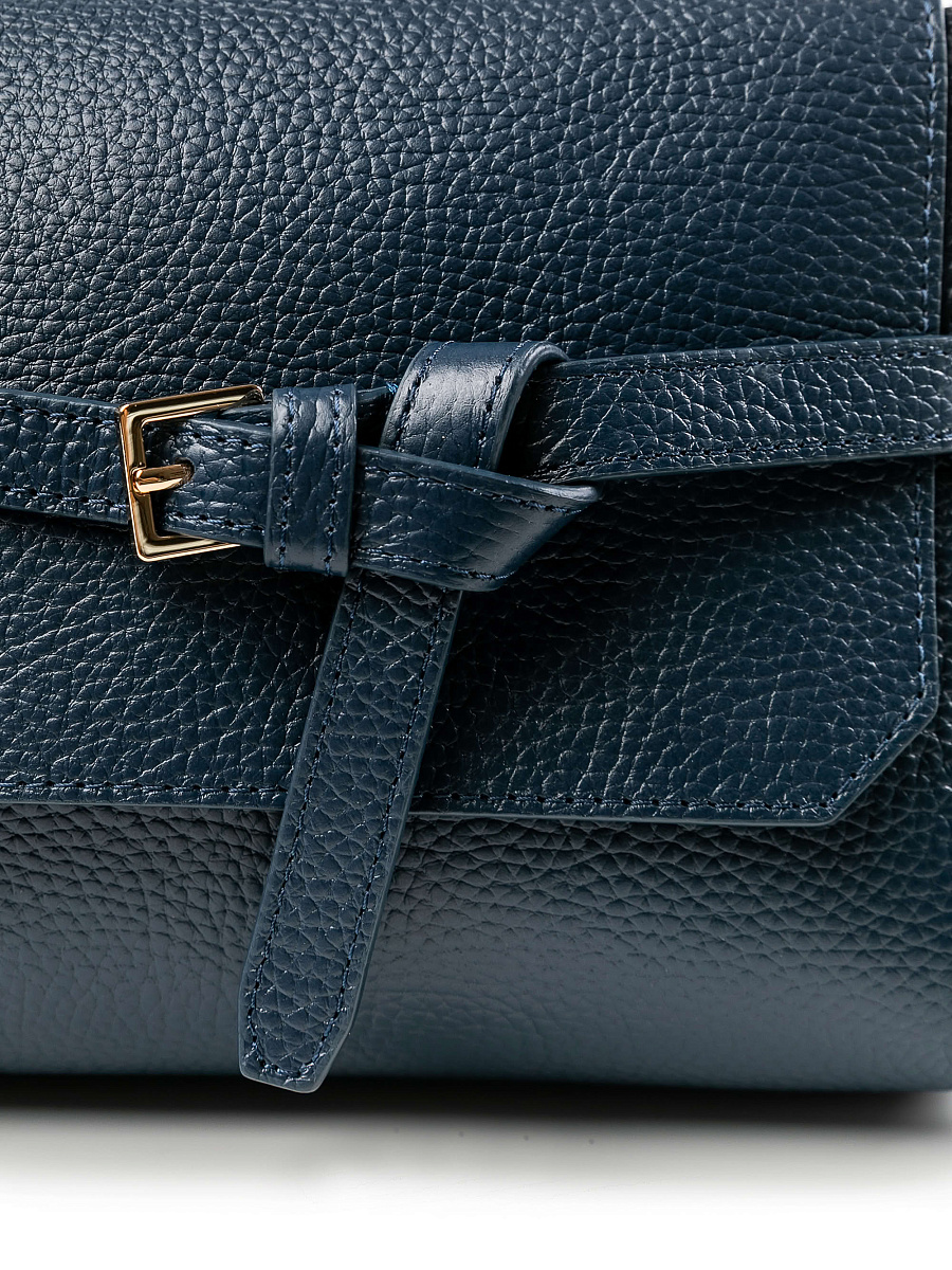 Женская сумка Dr.Koffer из натуральной кожи синяя