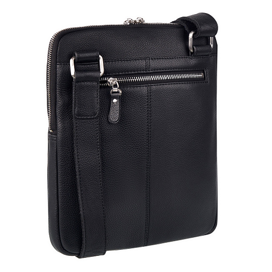 Сумка через плечо Dr.Koffer из натуральной кожи черная