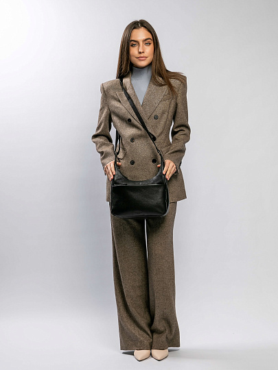 Женская сумка Dr.Koffer из натуральной кожи черная