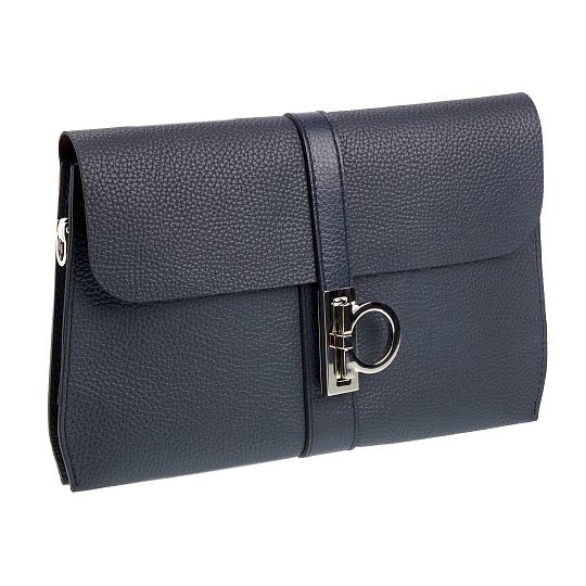 Женская сумка Dr. Koffer из натуральной кожи синяя