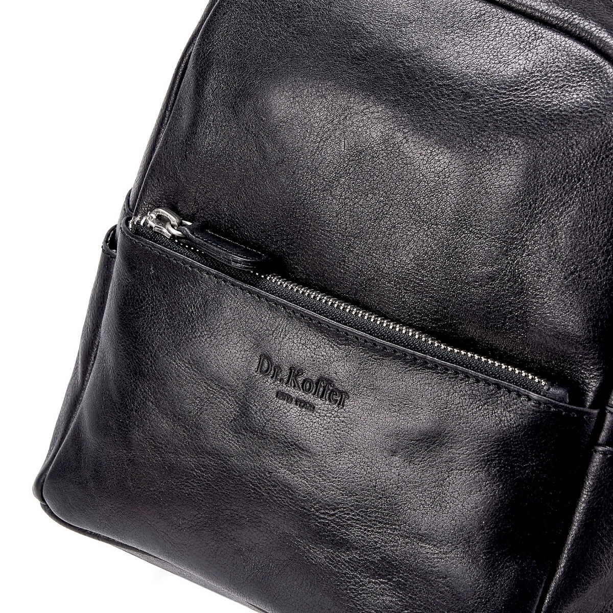 Рюкзак Dr.Koffer из натуральной кожи черный
