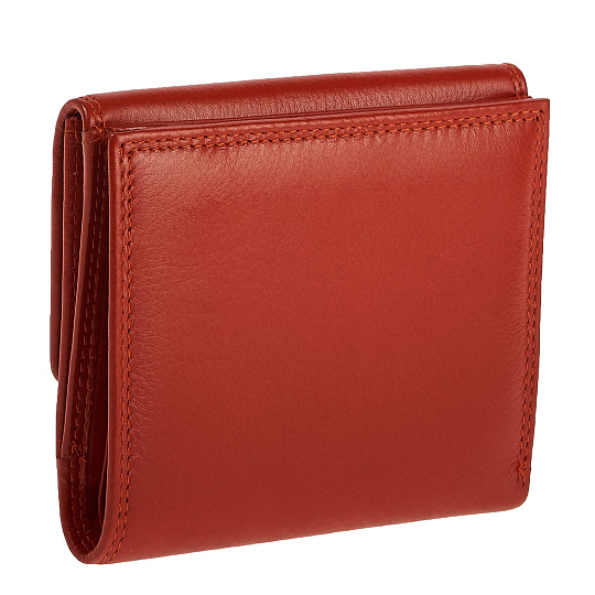 Портмоне Dr.Koffer из натуральной кожи оранжевое