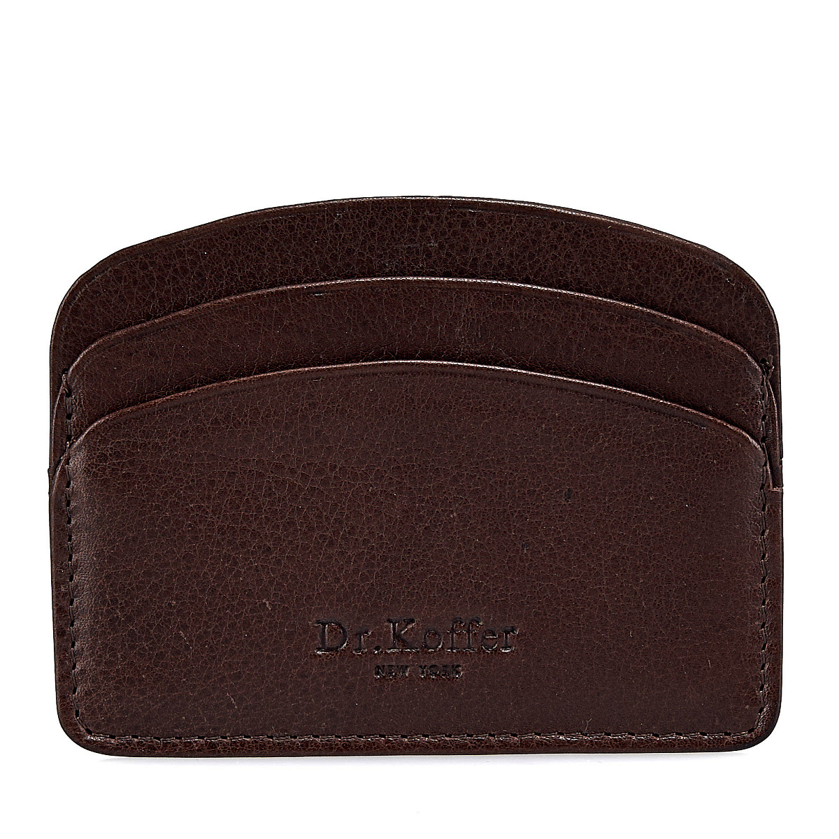 Кредитница Dr.Koffer из натуральной кожи коричневая