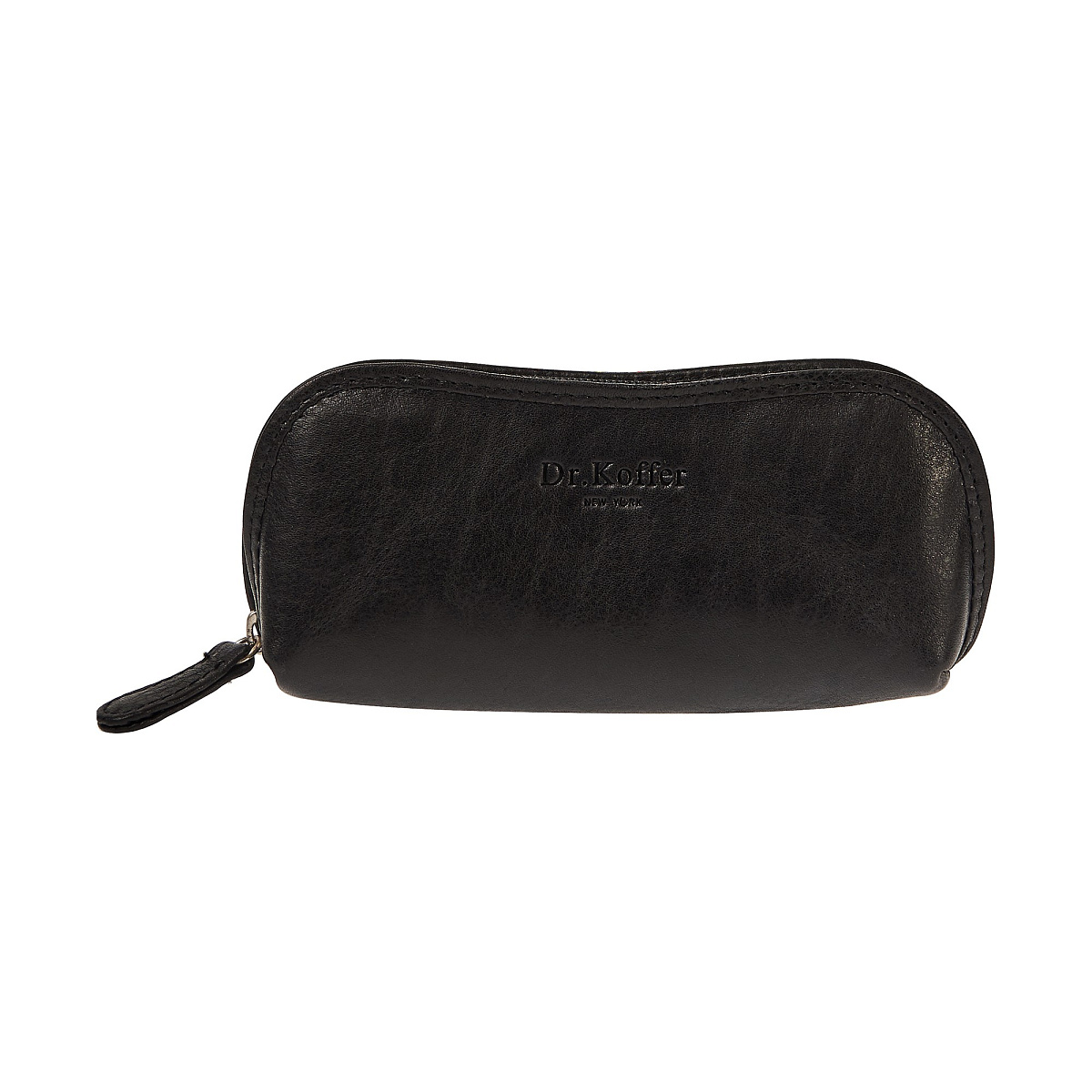 Очечник Dr.Koffer из натуральной кожи чёрный