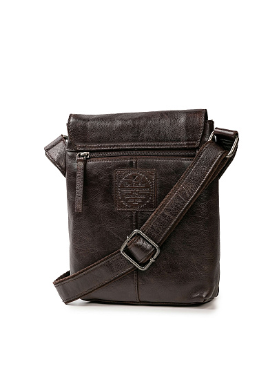 Сумка через плечо Dr.Koffer из натуральной кожи коричневая