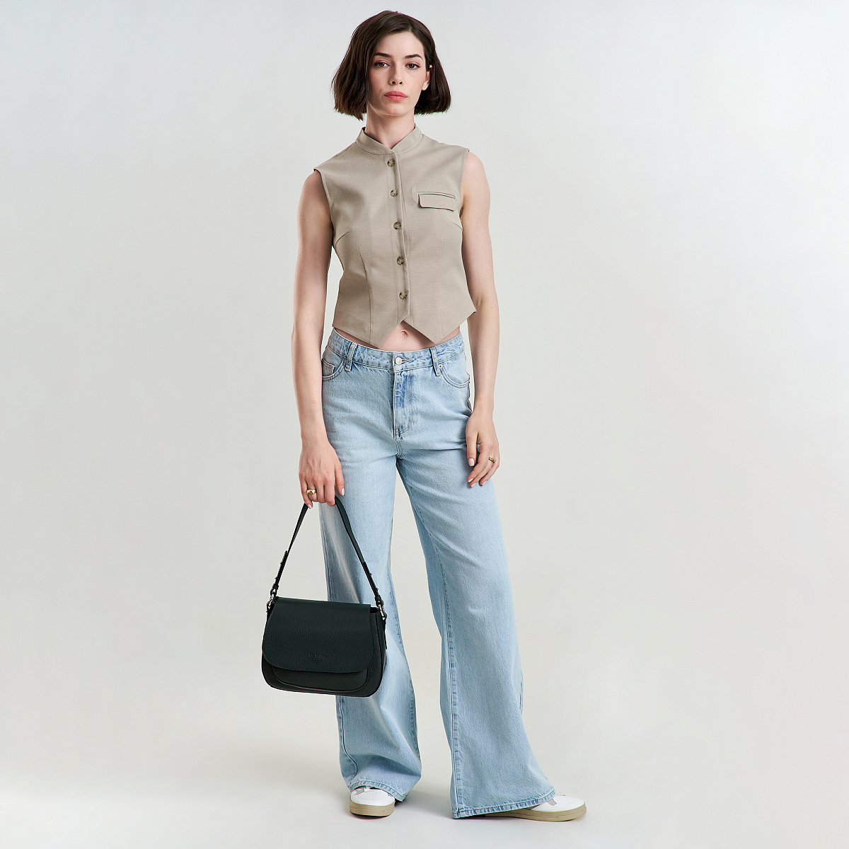 Женская сумка Dr. Koffer из натуральной кожи зеленая